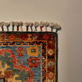 26483-Chobi Ziegler Hand-Knotted/Handmade Afghan Rug/Carpet Modern Authentic/Size: 3'5" x 1'6"/104cm x 46cm