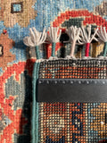 26483-Chobi Ziegler Hand-Knotted/Handmade Afghan Rug/Carpet Modern Authentic/Size: 3'5" x 1'6"/104cm x 46cm