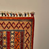 26238 - Hand-knotted Contemporary Chobi Ziegler /Modern Carpet/Rug / Size: 3'2" x 1'5"/99cm x 45cm