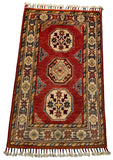 26268-Chobi Ziegler Hand-Knotted/Handmade Afghan Rug/Carpet Modern Authentic/Size: 2'8" x 1'6"/81cm x 46cm