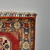 26268-Chobi Ziegler Hand-Knotted/Handmade Afghan Rug/Carpet Modern Authentic/Size: 2'8" x 1'6"/81cm x 46cm