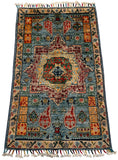 26283-Chobi Ziegler Hand-Knotted/Handmade Afghan Rug/Carpet Modern Authentic/Size: 2'9" x 1'8"/84cm x 51cm