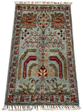 26243 - Hand-knotted Contemporary Chobi Ziegler /Modern Carpet/Rug / Size: 3'3" x 1'9"/99cm x 53cm