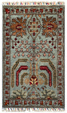 26243 - Hand-knotted Contemporary Chobi Ziegler /Modern Carpet/Rug / Size: 3'3" x 1'9"/99cm x 53cm