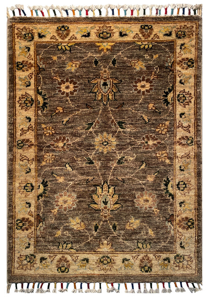 26296-Chobi Ziegler Hand-Knotted/Handmade Afghan Rug/Carpet Modern Authentic/Size: 2'9" x 2'0"/84cm x 61cm
