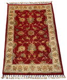 26516-Chobi Ziegler Hand-Knotted/Handmade Afghan Rug/Carpet Modern Authentic/Size: 3'0" x 2'0"/91cm x 61cm