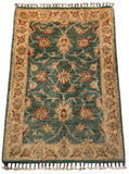 26515-Chobi Ziegler Hand-Knotted/Handmade Afghan Rug/Carpet Modern Authentic/Size: 3'0" x 2'0"/91cm x 61cm