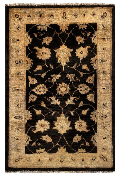 26519-Chobi Ziegler Hand-Knotted/Handmade Afghan Rug/Carpet Modern Authentic/Size: 3'1" x 2'0"/94cm x 61cm