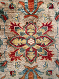 26521-Chobi Ziegler Hand-Knotted/Handmade Afghan Rug/Carpet Modern Authentic/Size: 2'9" x 2'0"/84cm x 61cm