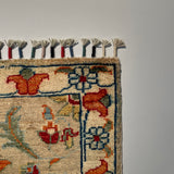 26521-Chobi Ziegler Hand-Knotted/Handmade Afghan Rug/Carpet Modern Authentic/Size: 2'9" x 2'0"/84cm x 61cm