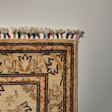 26298-Chobi Ziegler Hand-Knotted/Handmade Afghan Rug/Carpet Modern Authentic/Size: 3'2" x 2'0"/97cm x 61cm