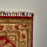 26249 - Hand-knotted Contemporary Chobi Ziegler /Modern Carpet/Rug / Size: 3'0" x 1'9"/91cm x 53cm