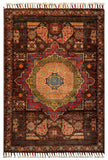 26284-Chobi Ziegler Hand-Knotted/Handmade Afghan Rug/Carpet Modern Authentic/Size: 3'0" x 2'0"/91cm x 61cm