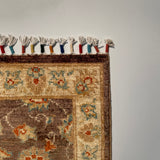 26299-Chobi Ziegler Hand-Knotted/Handmade Afghan Rug/Carpet Modern Authentic/Size: 2'8" x 1'9"/81cm x 53cm