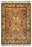 26310-Chobi Ziegler Hand-Knotted/Handmade Afghan Rug/Carpet Modern Authentic/Size: 3'0" x 1'9"/91cm x 53cm