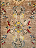26310-Chobi Ziegler Hand-Knotted/Handmade Afghan Rug/Carpet Modern Authentic/Size: 3'0" x 1'9"/91cm x 53cm