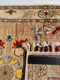 26310-Chobi Ziegler Hand-Knotted/Handmade Afghan Rug/Carpet Modern Authentic/Size: 3'0" x 1'9"/91cm x 53cm
