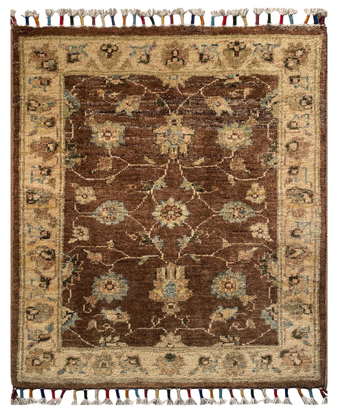 26293-Chobi Ziegler Hand-Knotted/Handmade Afghan Rug/Carpet Modern Authentic/Size: 2'5" x 2'0"/74cm x 61cm