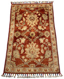 26309-Chobi Ziegler Hand-Knotted/Handmade Afghan Rug/Carpet Modern Authentic/Size: 3'0" x 1'9"/91cm x 53cm