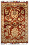 26309-Chobi Ziegler Hand-Knotted/Handmade Afghan Rug/Carpet Modern Authentic/Size: 3'0" x 1'9"/91cm x 53cm