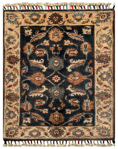 26308-Chobi Ziegler Hand-Knotted/Handmade Afghan Rug/Carpet Modern Authentic/Size: 2'7" x 2'1"/79cm x 64cm