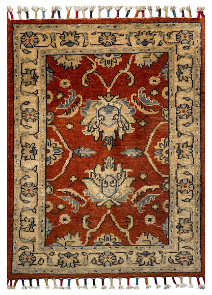 26315-Chobi Ziegler Hand-Knotted/Handmade Afghan Rug/Carpet Modern Authentic/Size: 2'8" x 2'0"/81cm x 61cm