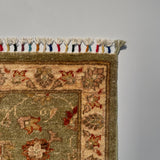 26297-Chobi Ziegler Hand-Knotted/Handmade Afghan Rug/Carpet Modern Authentic/Size: 2'9" x 1'9"/84cm x 53cm