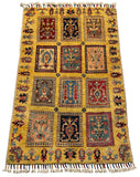 26166 -  Hand-knotted Contemporary Chobi Ziegler /Modern Carpet/Rug / Size: 3'3" x 1'6"/99cm x 46cm