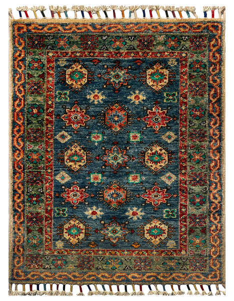 26278-Chobi Ziegler Hand-Knotted/Handmade Afghan Rug/Carpet Modern Authentic/Size: 2'7" x 2'0"/79cm x 61cm