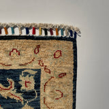 26311-Chobi Ziegler Hand-Knotted/Handmade Afghan Rug/Carpet Modern Authentic/Size: 2'9" x 2'1"/84cm x 64cm