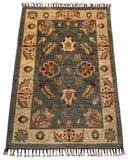 26294-Chobi Ziegler Hand-Knotted/Handmade Afghan Rug/Carpet Modern Authentic/Size: 2'9" x 2'0"/84cm x 61cm