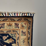 26304-Chobi Ziegler Hand-Knotted/Handmade Afghan Rug/Carpet Modern Authentic/Size: 3'1" x 2'0"/94cm x 61cm