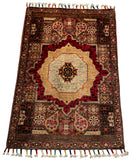 26286-Chobi Ziegler Hand-Knotted/Handmade Afghan Rug/Carpet Modern Authentic/Size: 3'0" x 2'0"/91cm x 61cm
