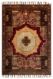 26286-Chobi Ziegler Hand-Knotted/Handmade Afghan Rug/Carpet Modern Authentic/Size: 3'0" x 2'0"/91cm x 61cm