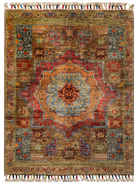 26288-Chobi Ziegler Hand-Knotted/Handmade Afghan Rug/Carpet Modern Authentic/Size: 2'9" x 2'1"/84cm 64cm