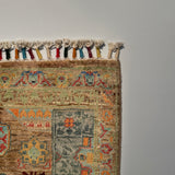 26288-Chobi Ziegler Hand-Knotted/Handmade Afghan Rug/Carpet Modern Authentic/Size: 2'9" x 2'1"/84cm 64cm