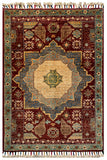 26287-Chobi Ziegler Hand-Knotted/Handmade Afghan Rug/Carpet Modern Authentic/Size: 3'0" x 2'0"/91cm x 61cm