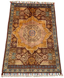 26291-Chobi Ziegler Hand-Knotted/Handmade Afghan Rug/Carpet Modern Authentic/Size: 2'9" x 2'0"/84cm x 61cm