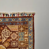 26291-Chobi Ziegler Hand-Knotted/Handmade Afghan Rug/Carpet Modern Authentic/Size: 2'9" x 2'0"/84cm x 61cm