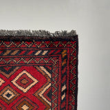 26374- Khal Mohammad Afghan Hand-Knotted Authentic/Traditional/Rug/Size: 2'0" x 1'4"/61cm x 41cm