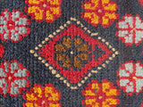 26586 - Khal Mohammad Afghan Hand-Knotted Authentic/Traditional/Rug/Size: 2'0" x 1'3"/61cm x 38cm