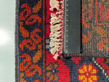 26586 - Khal Mohammad Afghan Hand-Knotted Authentic/Traditional/Rug/Size: 2'0" x 1'3"/61cm x 38cm
