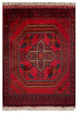 26212 - Khal Mohammad Afghan Hand-Knotted Authentic/Traditional/Rug/Size: 1'9" x 1'3"/53cm x 38cm