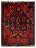26390- Khal Mohammad Afghan Hand-Knotted Authentic/Traditional/Rug/Size: 1'9" x 1'4"/53cm x 41cm