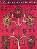 26387- Khal Mohammad Afghan Hand-Knotted Authentic/Traditional/Rug/Size: 2'0" x 1'4"/61cm x 41cm