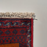 26220 - Khal Mohammad Afghan Hand-Knotted Authentic/Traditional/Rug/Size: 1'9" x 1'3"/53cm x 38cm