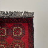 26359- Khal Mohammad Afghan Hand-Knotted Authentic/Traditional/Rug/Size: 2'0" x 1'4"/61cm x 41cm