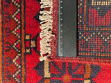 26347- Khal Mohammad Afghan Hand-Knotted Authentic/Traditional/Rug/Size: 1'9" x 1'4"/53cm x 41cm