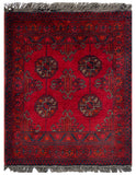 26353- Khal Mohammad Afghan Hand-Knotted Authentic/Traditional/Rug/Size: 2'0" x 1'5"/61cm x 43cm