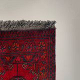 26353- Khal Mohammad Afghan Hand-Knotted Authentic/Traditional/Rug/Size: 2'0" x 1'5"/61cm x 43cm